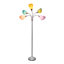 Lampe sur pied à col-de-cygne réglable à 5 têtes et à lumières multiples de 67 po Simple Designs