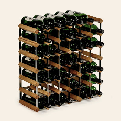 Edmont 42 Bottle Solid Wood Floor Wine Bottle Rack