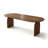 Nut-brown Oval Solid Wood Dining Table-1565034594
