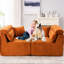 Siège de compression orange avec canapé spacieux intérieur confortable pour se divertir et se détendre-310040760