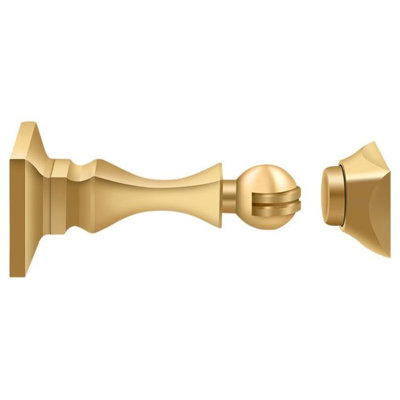 Deltana MDH35CR003 Magnetic Door Holder 3-1/2"; Lifetime Brass Finish