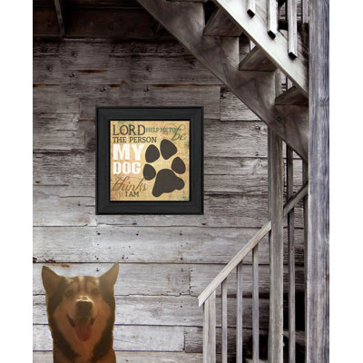 «My Dog» - Cadre photo, art textuel sur bois