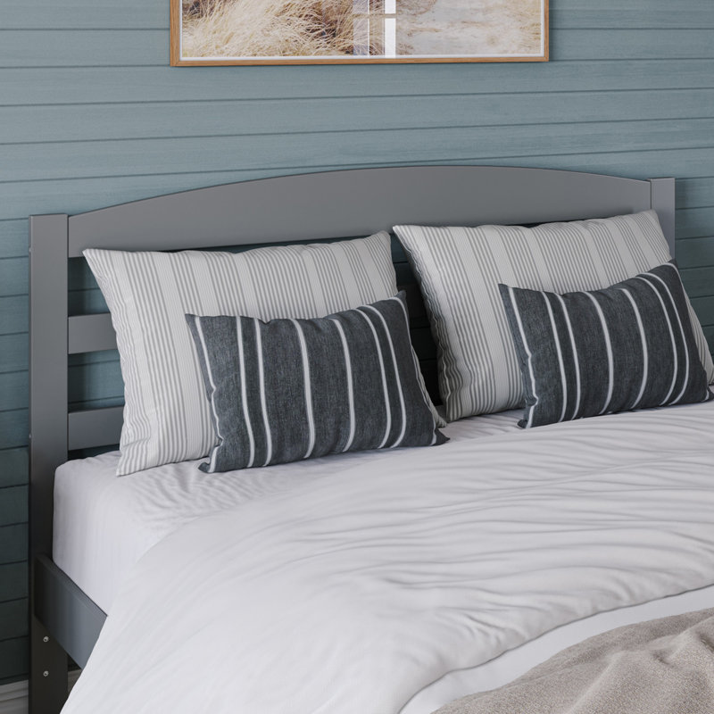 Elliana Solid Wood Headboard, Full, Gray