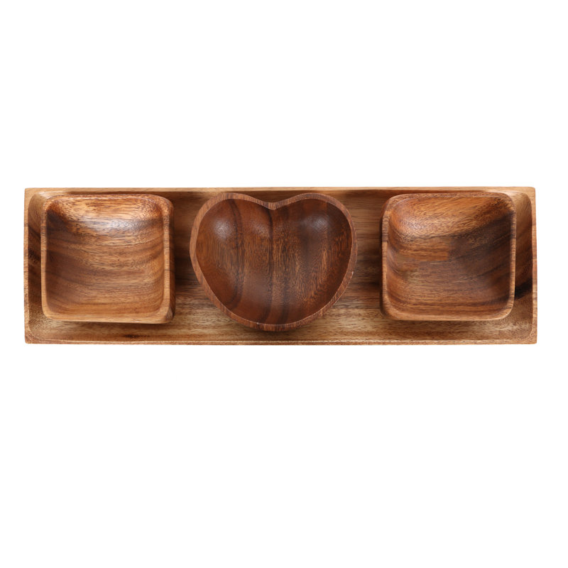 Alpen Home Flanagan Wood Divided Serving Dish