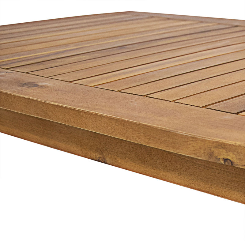 Ensemble de conversation en bois pour patio avec coussin, Dark Blue, Teak