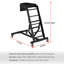 Tapis roulant professionnel réglable pour réparation de moteur de camion, hauteur de 44 à 66 po, capacité supérieure de 400 lb, pliable avec plateau à outils, noir
