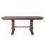 Table de salle à manger extensible 60 "à 78", cuisine en bois de ferme avec grande table extensible à rallonge pour 4-8 (cerisier)-1256714889