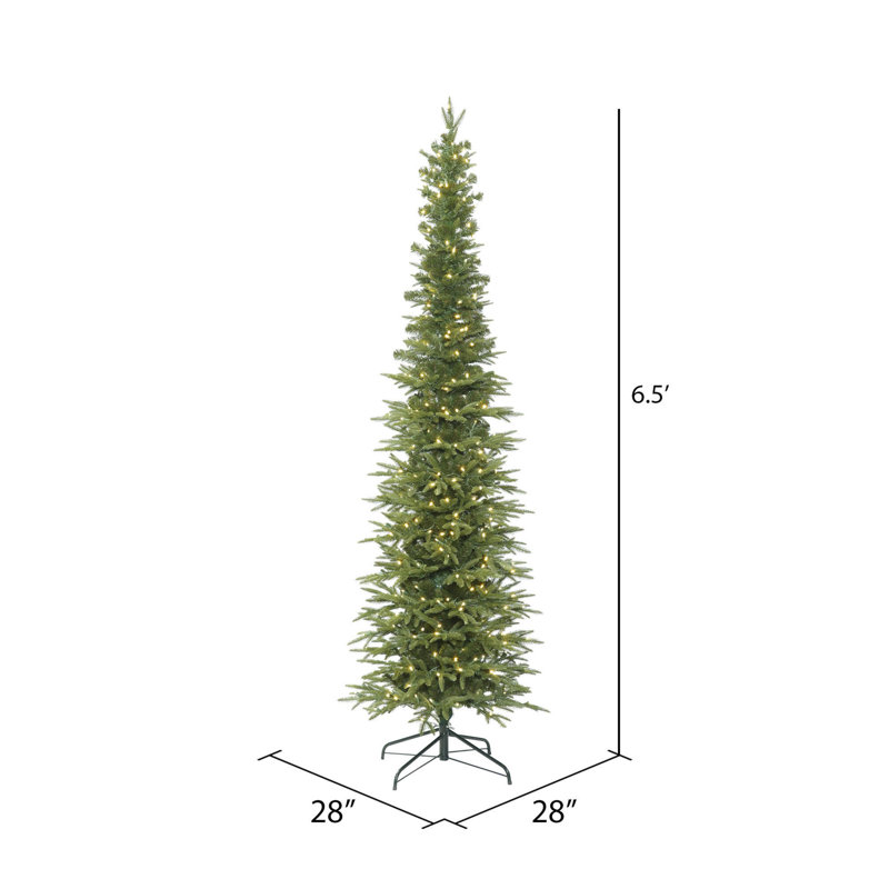 Bixley 6.5' H Lighted Artificial Fir Christmas Tree