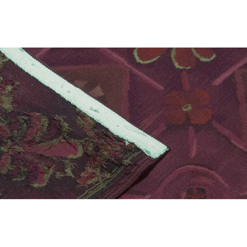 Capri One-of-a-Kind Hand-Knotted High-Quality Red/Purple Area Rug