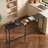 71'' Counter Height Bar Dining Table With Metal Frame , Pub Sofa Table For Kitchen And Living Room-2134696391-2134696384