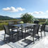 Cannizzo Rectangular 6 - Person 63" Patio Dining Set with Aluminum Frame Chairs