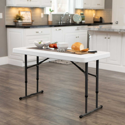 48'' Rectangular Adjustable Folding Table