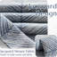Blue Grommet Jacquard Curtains with Herringbone Pattern for Living Room-1202299175-1195102846