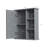 Grey Bathroom Cabinet 23.6", & Thoughtful Storage Arrangement Wall Made Of For Durability