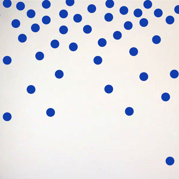 Abstract Non-Wall Damaging Wall Decal, 48" H x 78" W x 0.01" D, Dark Blue
