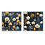 Medford - Ensemble de 2 collages carrés botaniques abstraits-101853455-101853452