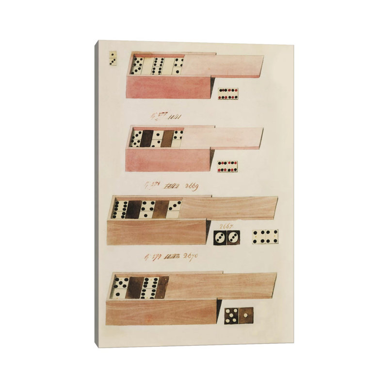 Dominoes - Wrapped Canvas Print, 66.04 cm H x 45.72 cm W x 3.175 cm D