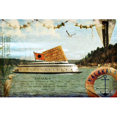 Kalakala 1 Piece Wrapped Canvas Wall Art