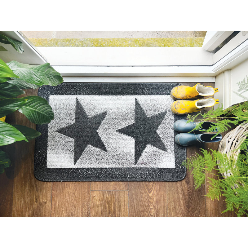 My Utility Star Kitchen Mat, Grey, Rectangle 50 x 80 cm