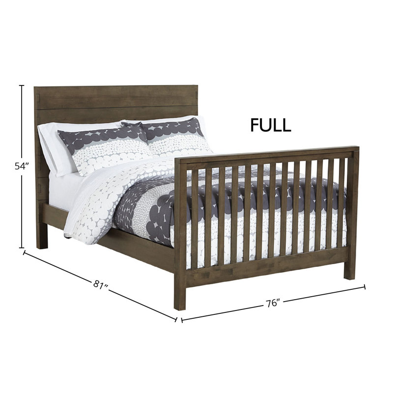 Decca Wood Complete Bed, Graphite, Full