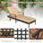 2 PCS Patio Rattan Chaise Lounge Outdoor Reclining Lounger Chair with Wood Armrests-668730456