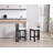 Modern Upholstered Solid Wood Bar Stool With Comfortable Backrest,Counter Stool With Sheet Metal Upholstery And Fixing Set Of 2-28739822
