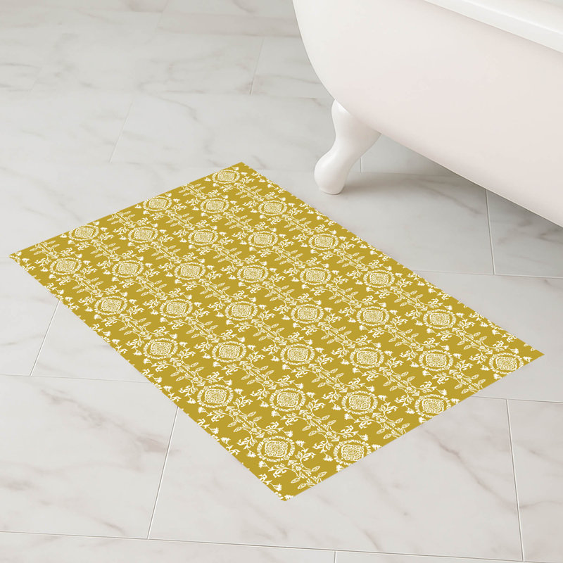Jackie Decorative Bath Mat, Simple - L 34 po x l 21 po, Gold