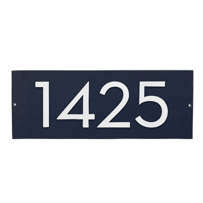 Floating 1-Line Wall Address Plaque