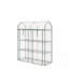 Portable Planters with Storage, 56.3 x 18.1 x 65 in Steel, Modern Home Garden