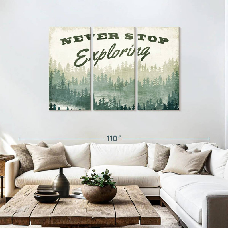 Tergel Never Stop Exploring Greenery, 48" H x 74" W