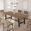 Table de salle à manger extensible 63-83 "pour 6 à 8 personnes-1807867538
