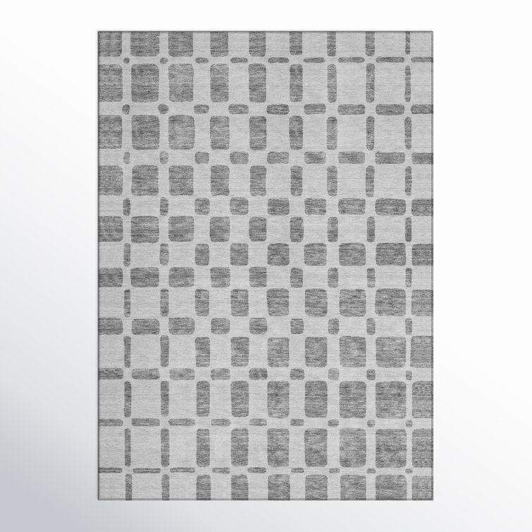 Malek Indoor/Outdoor Area Rug with Non-Slip Backing