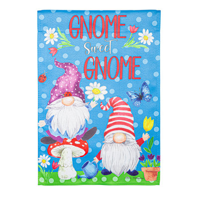 Drapeau de jardin Gnome Sweet Gnome