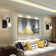 Gimbya 1 - Light Dimmable Antique Black Armed Sconce