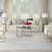 Abstract Machine Woven Polypropylene/Polyester Area Rug in Gray-89957781