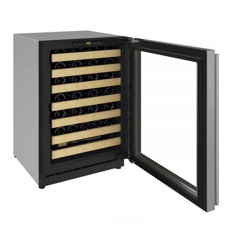 43 Bottle 2000 Series Single Zone Undercounter Wine Refrigerator, No, Field Reversible, Integrated Frame