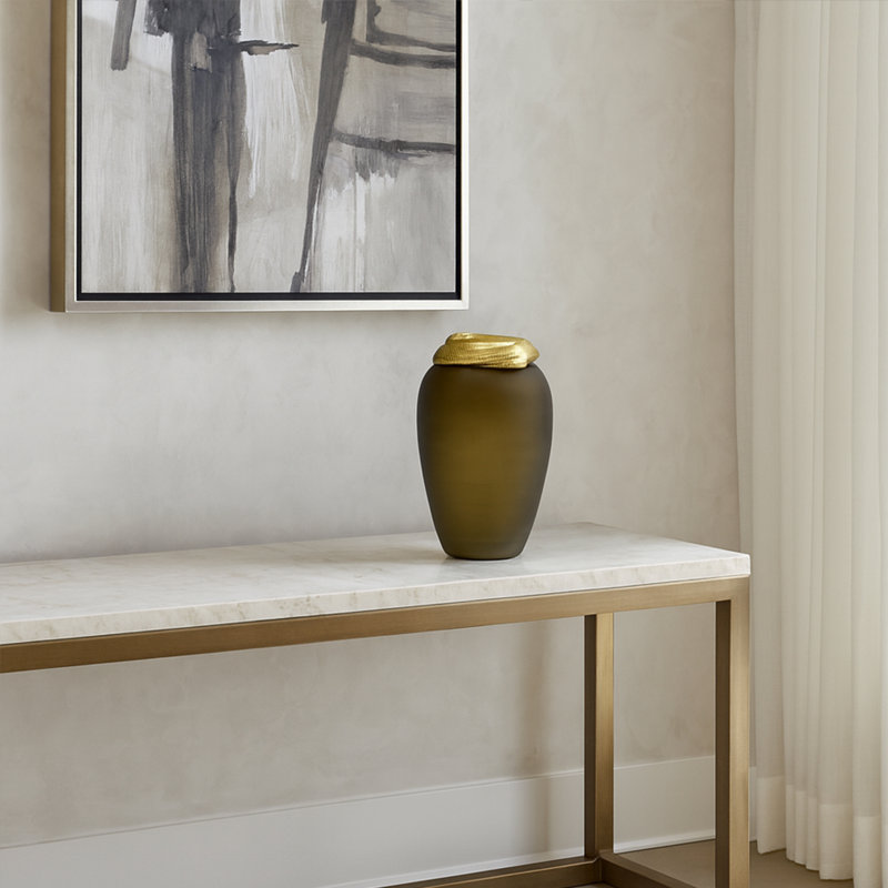 Vase de table Santara, H 14,00 po x l 8,00 po x P 8,00 po