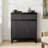 38.2" H Wood 2-Door Accent Cabinet with Waveform Fluted Panels-552230334