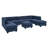Canapé modulaire réversible de large de 155 po avec repose-pieds Roehl-317171539