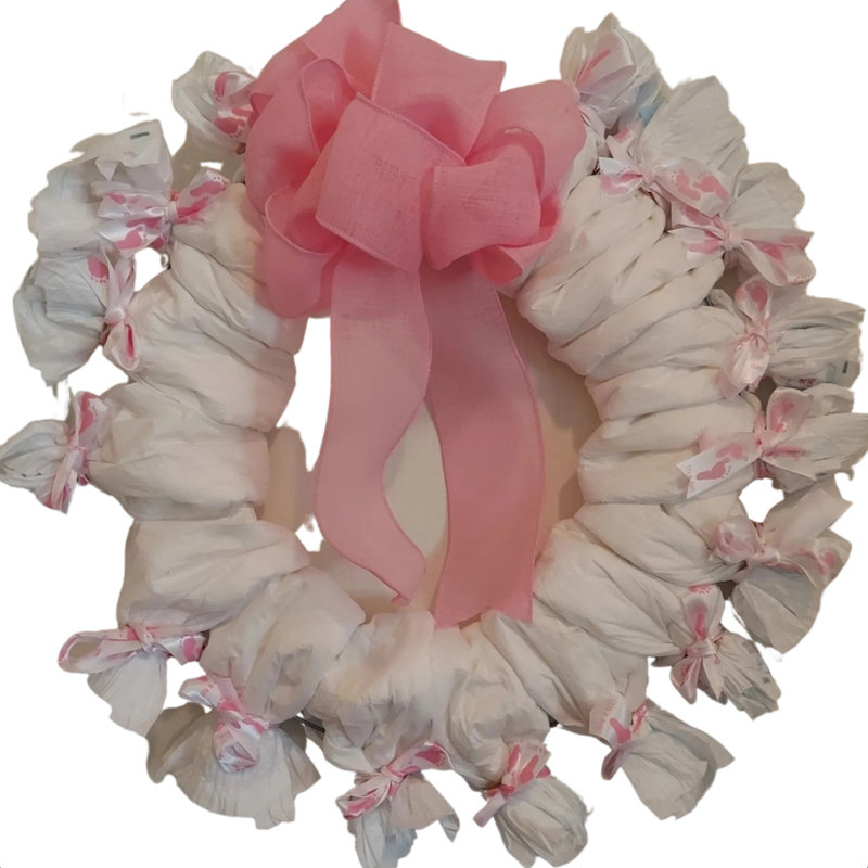 Handcrafted Cotton 19'' Wreath