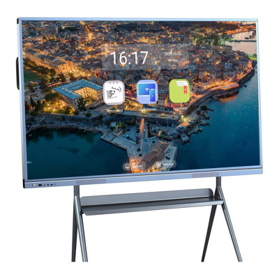 Smart Board 55 Inch All-in-One Touch Screen, Interactive Whiteboard with Dual System & Cloud Sharing - Great for Classroom, Office & Presentations?(Include Wall Mount) (Set of 1300)
