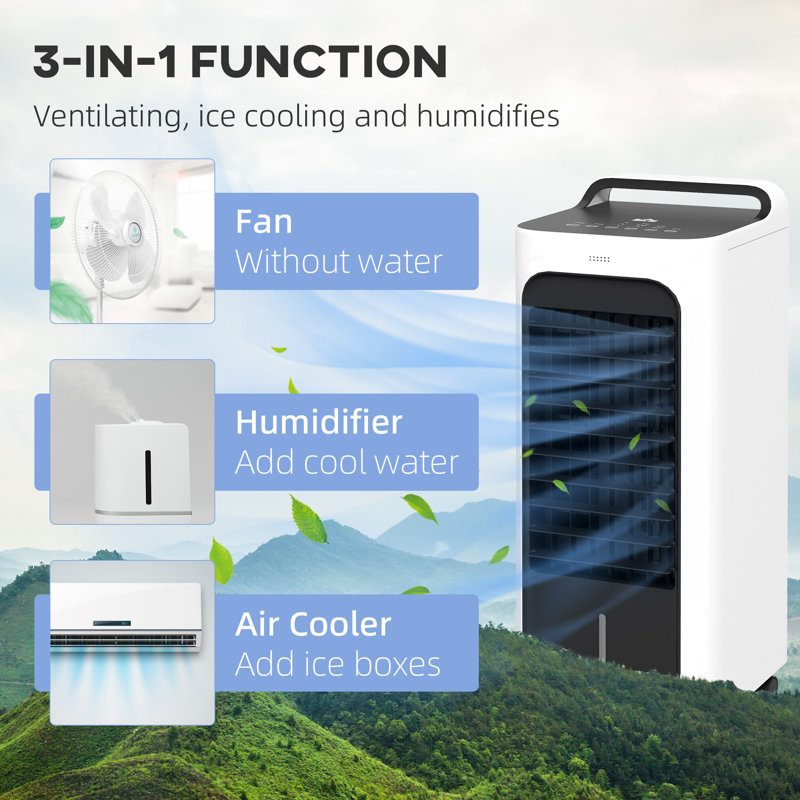 HomCom Portable Evaporative Cooler with Remote Included