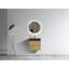 Meuble-lavabo de 61 cm (24 po) en chêne naturel, accessoire moderne, grand tiroir, fermeture silencieuse, lavabo intégré, grand espace de rangement intérieur, style