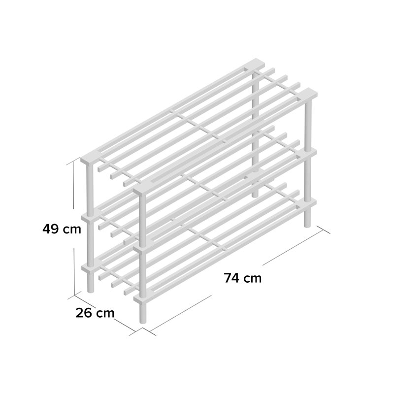 Shoe Rack, Dark Oak