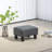 HOMCOM Ottoman Foot Rest, Small Foot Stool With Linen Fabric Upholstery And Plastic Legs, Cube Ottoman For Living Room, Charcoal Gray