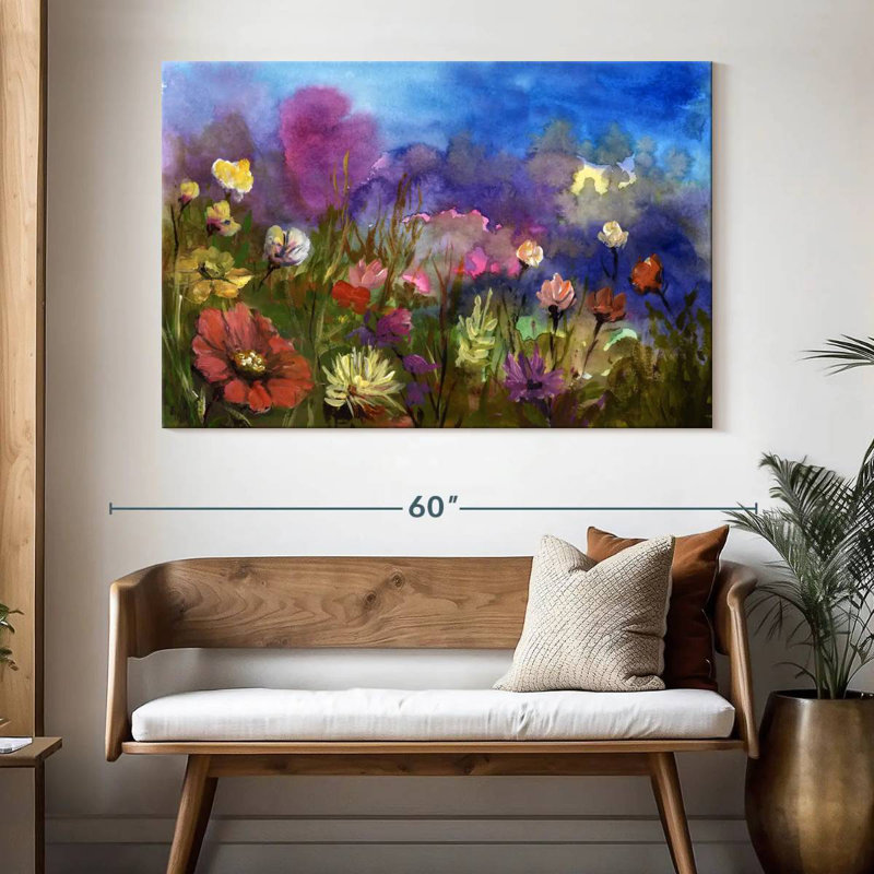 Alvord Spring Season Flower Field, 34" H x 51" W