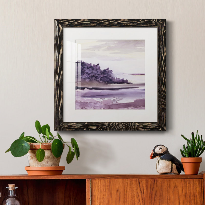 «Alder Creek I», reproduction d'art sur papier encadré, Cadre noir, H 17 po x l 17 po x P 1,5 po