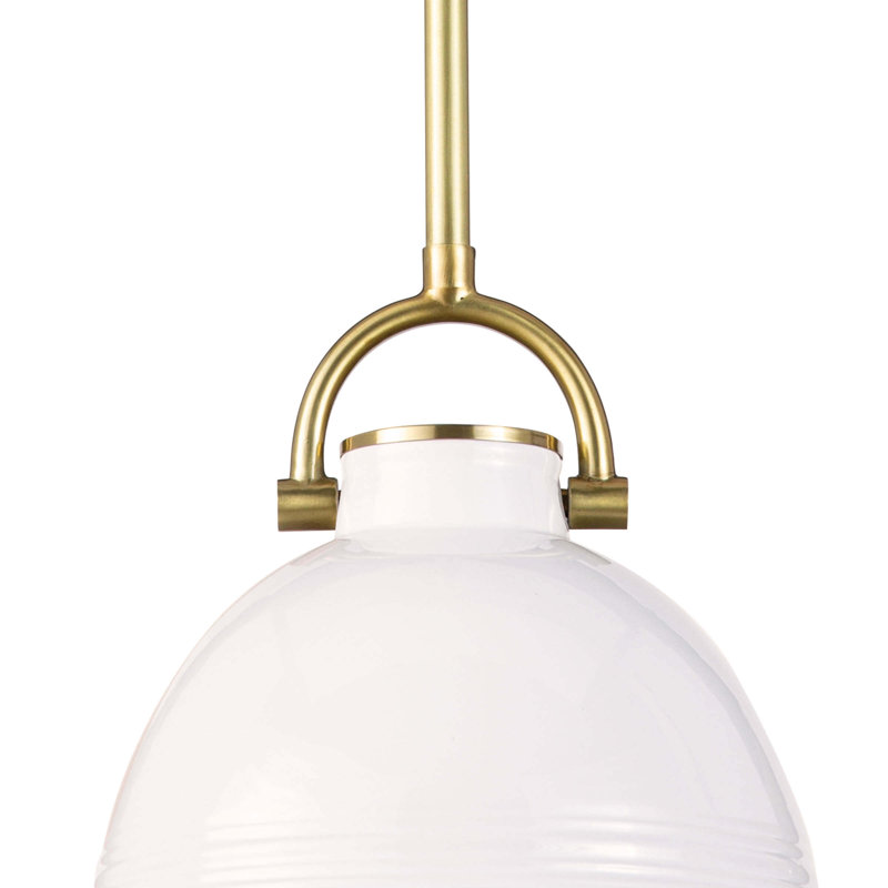 Luminaire suspendu en céramique Eloise, Blanc