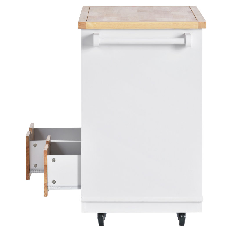 Îlot de cuisine roulant avec rangement, chariot d'îlot de cuisine à deux côtés sur roulettes avec plateau en bois, support à vin et à épices, grand chariot de cuisine avec 2 tiroirs, 3 compartiments ouverts