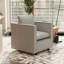 Canapé simple gris moderne et confortable avec coussin de siège doux et respirant pour la chambre à coucher, le coin ou la salle de lecture-613893708